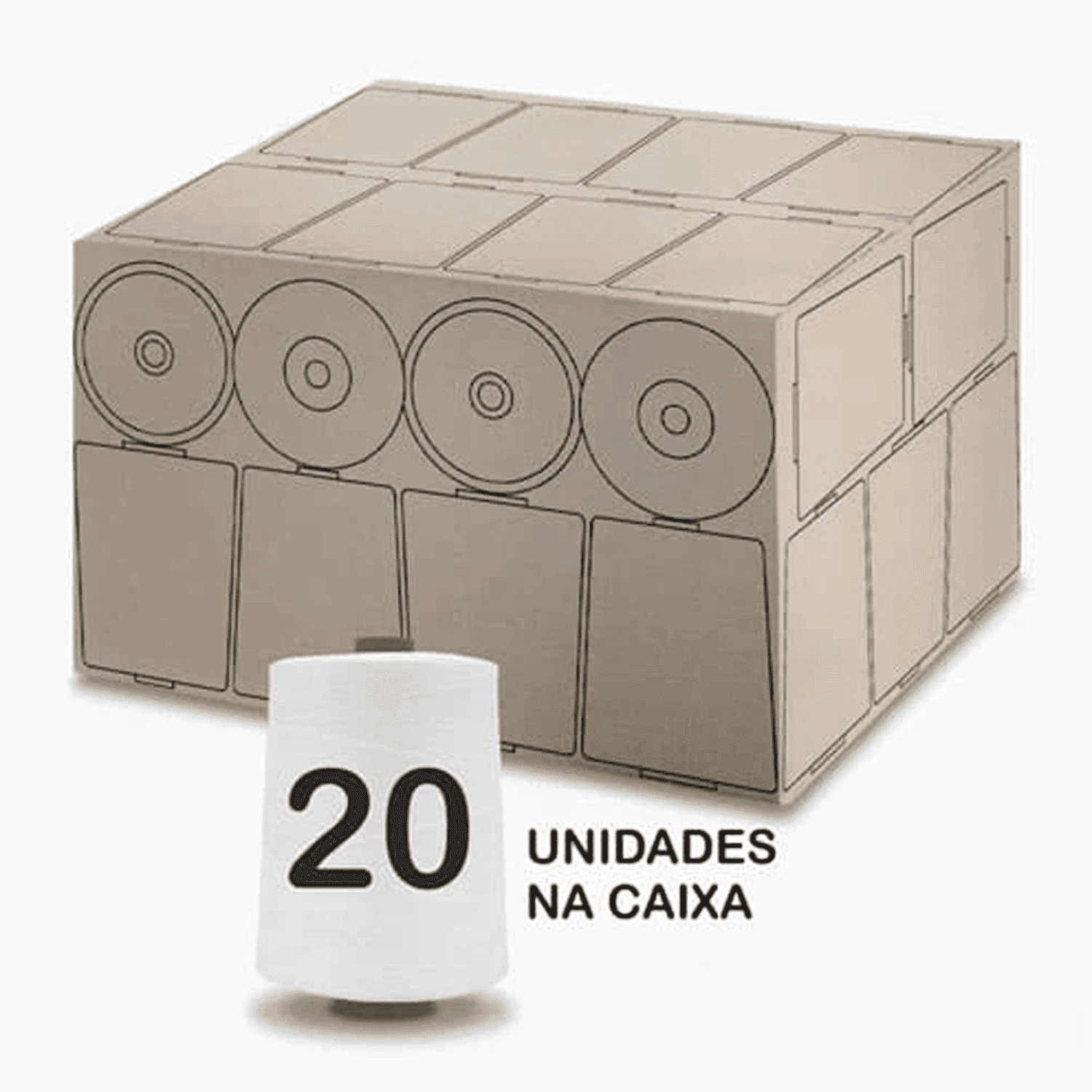 Linha para Sacaria Branca 1Kg - 20 Cones