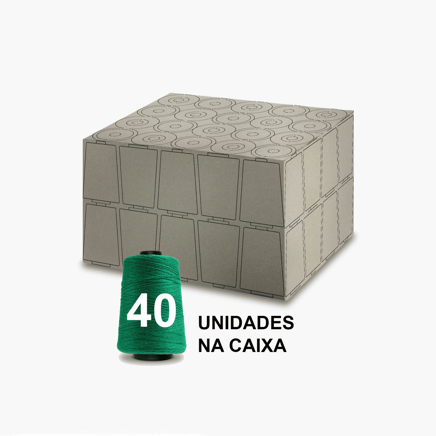 Linha para Sacaria Verde 250g - 40 Cones