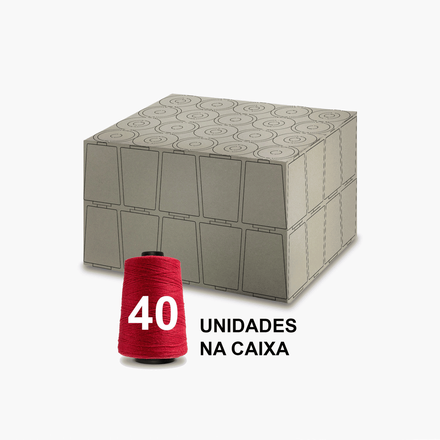 Linha para Sacaria Vermelha 250g - 40 Cones