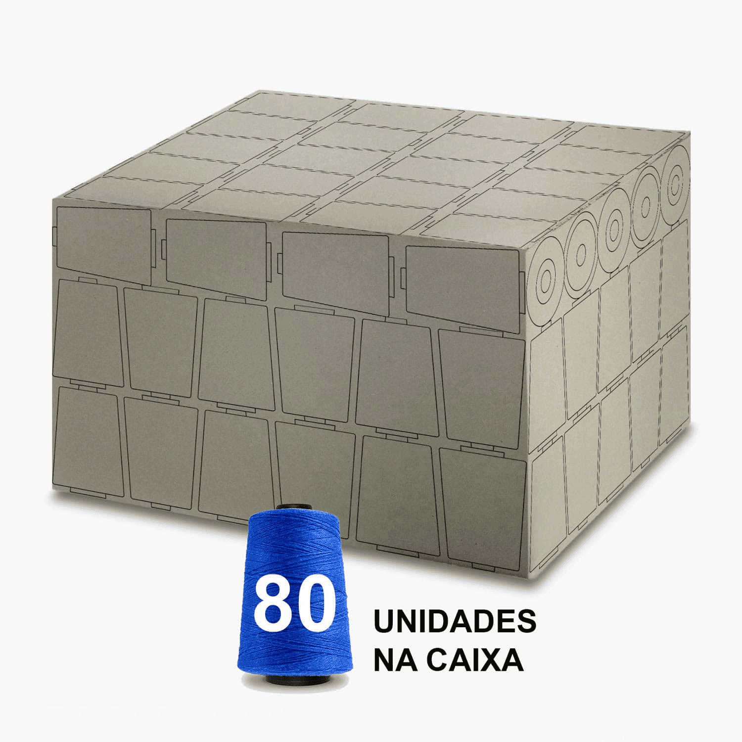 Linha para Sacaria Azul 250g - 80 Cones