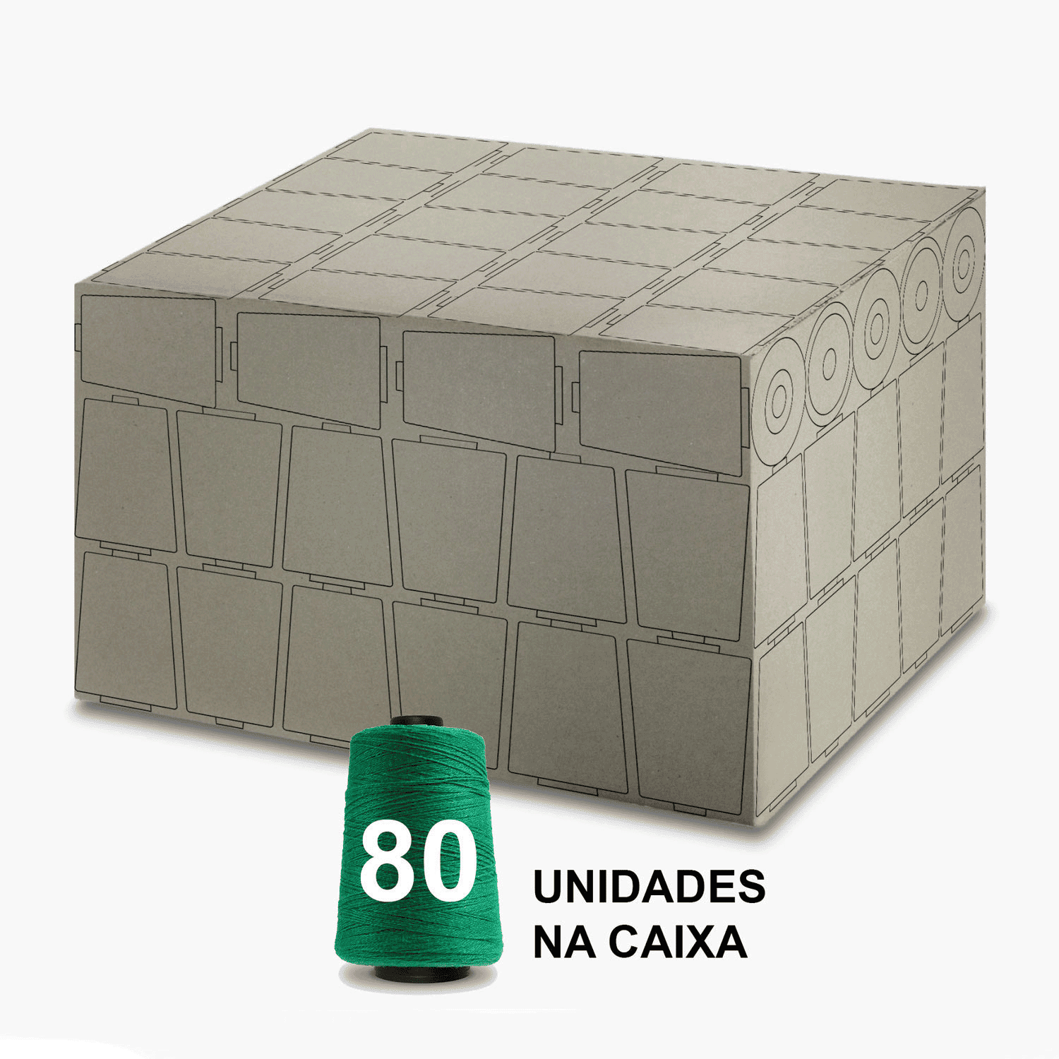 Linha para Sacaria Verde 250g - 80 Cones